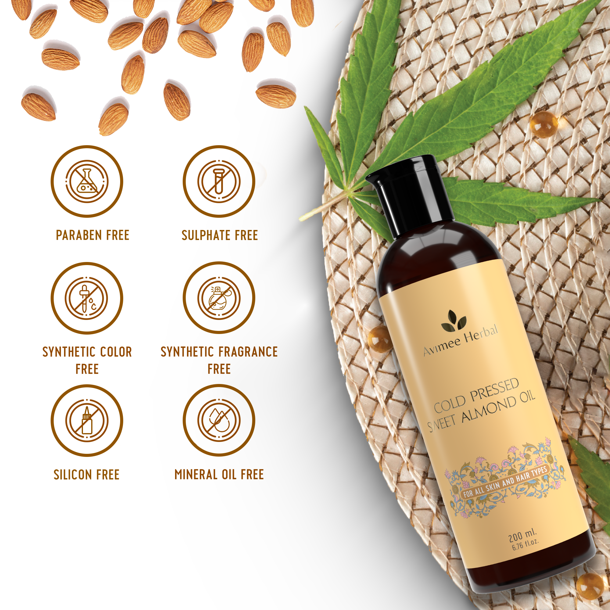 Cold Pressed Sweet Almond Oil