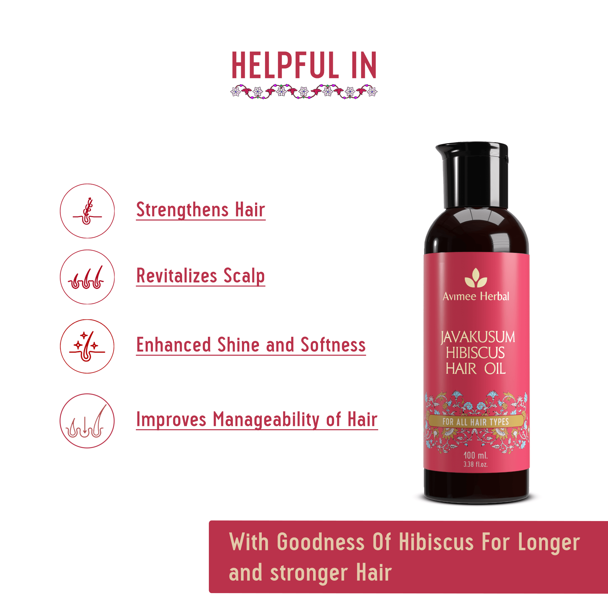 Javakusum Hibiscus Hair Oil