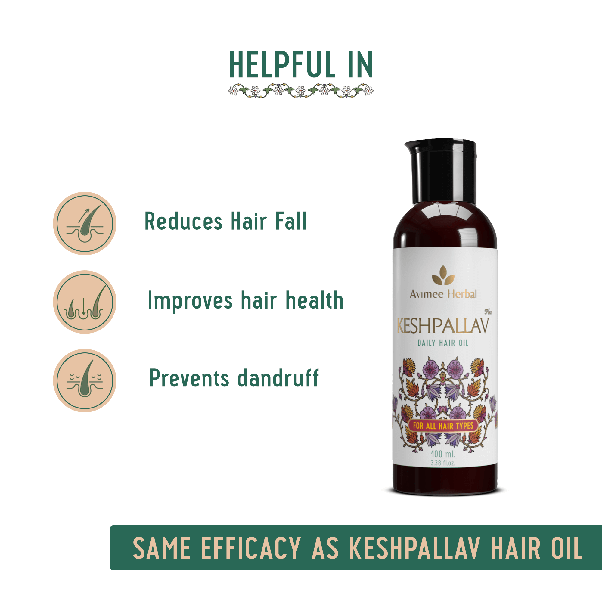 Keshpallav Plus Daily Hair Oil for Hair Growth