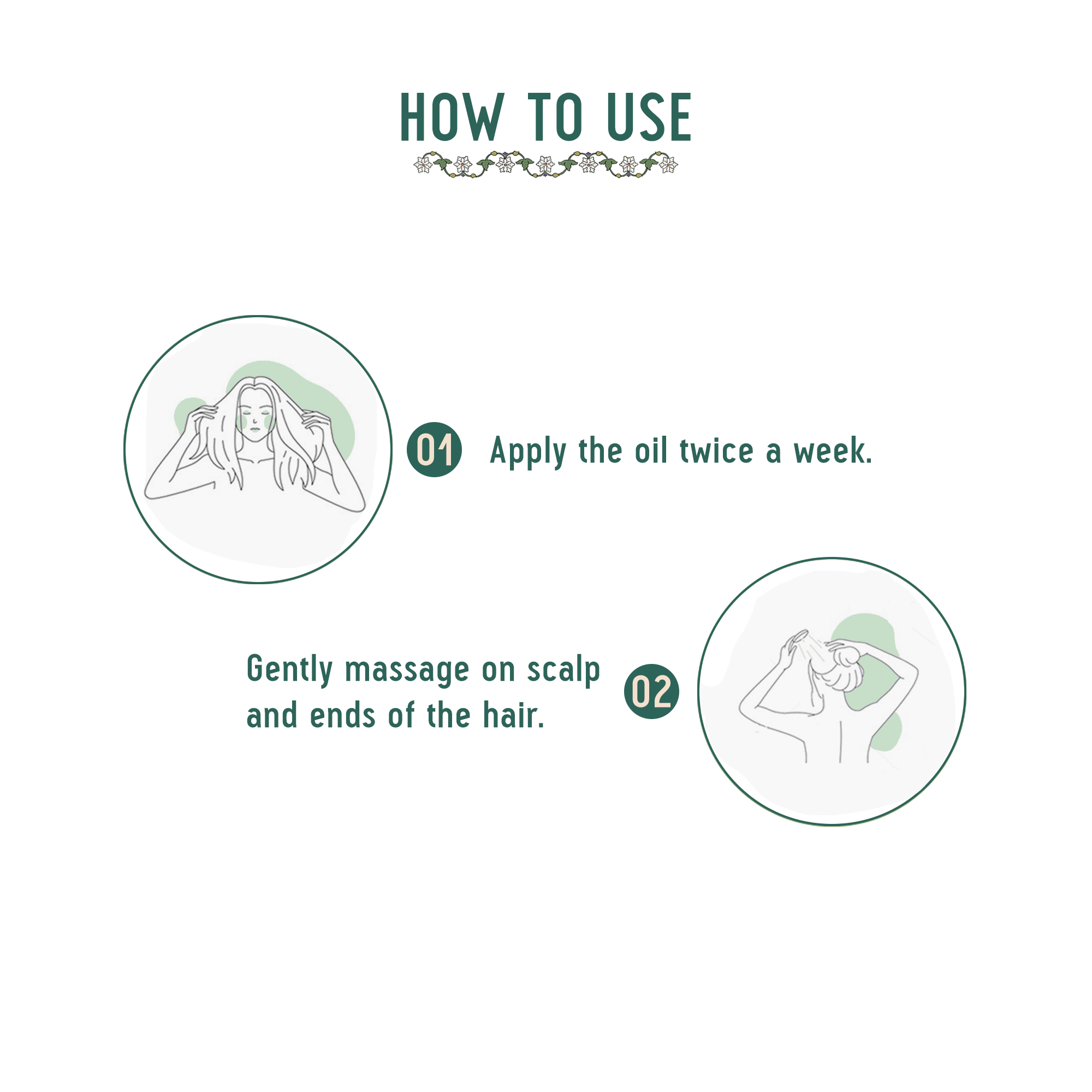 Saptbeej Hair Oil - How to  use