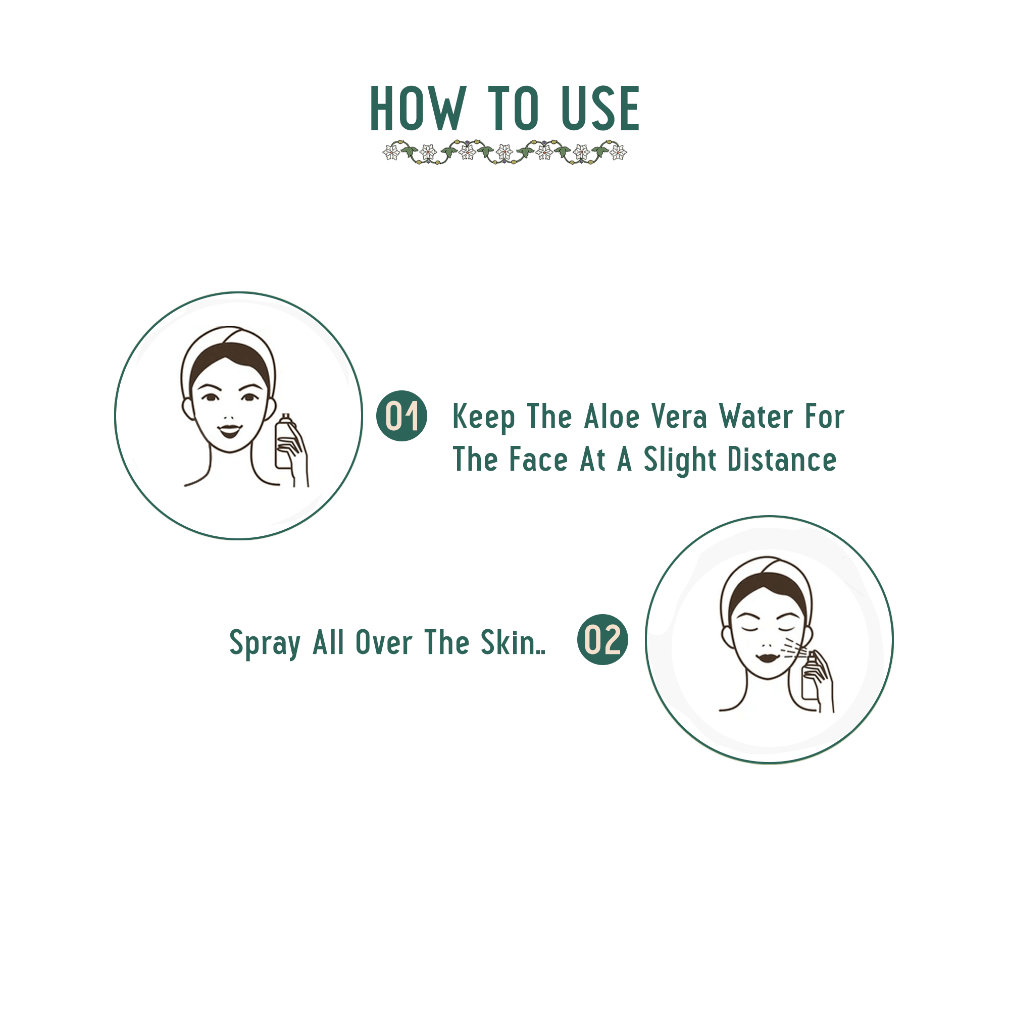 How to use : Aloe vera water