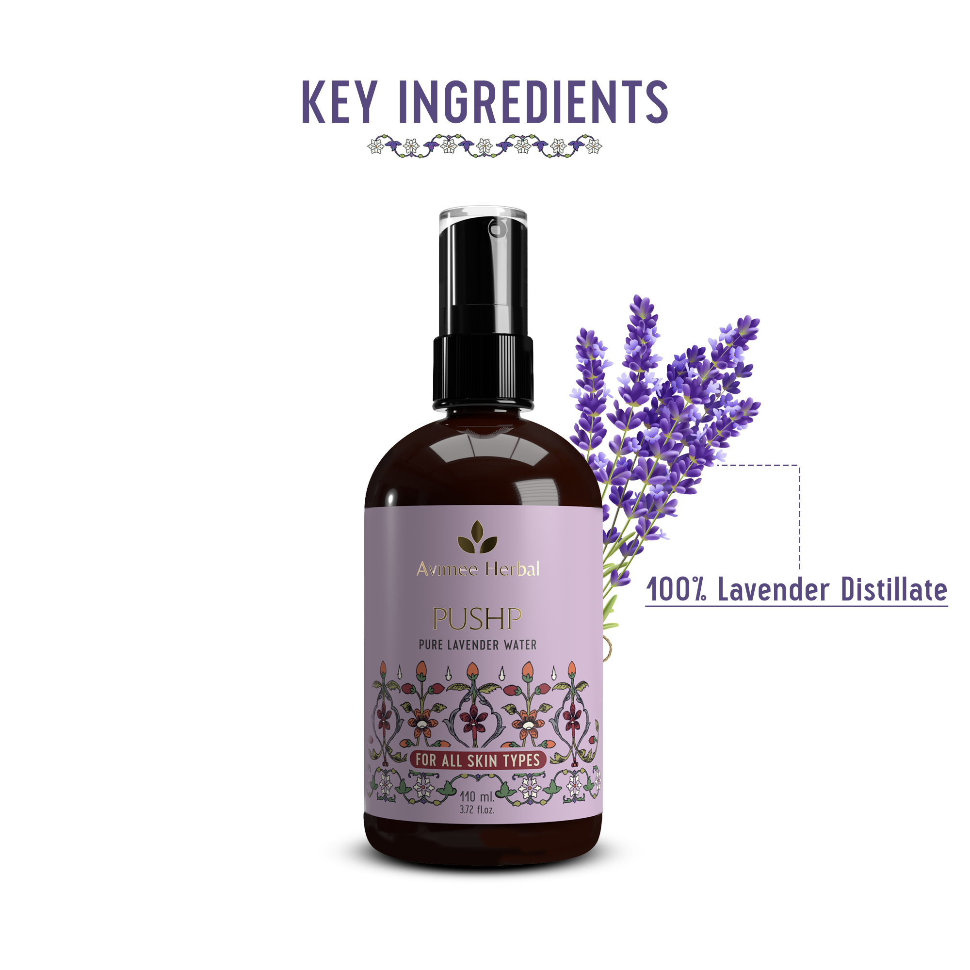 Pushp Pure Lavender Water