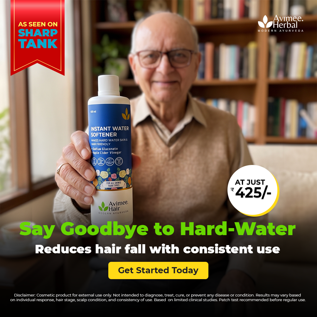 Instant Water Softener for Hair Loss Due to Hard Water